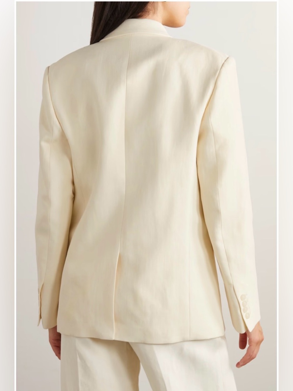Nili Lotan's 'Francoise' oversized blazer in Ivory 2 - Picture 3 of 14